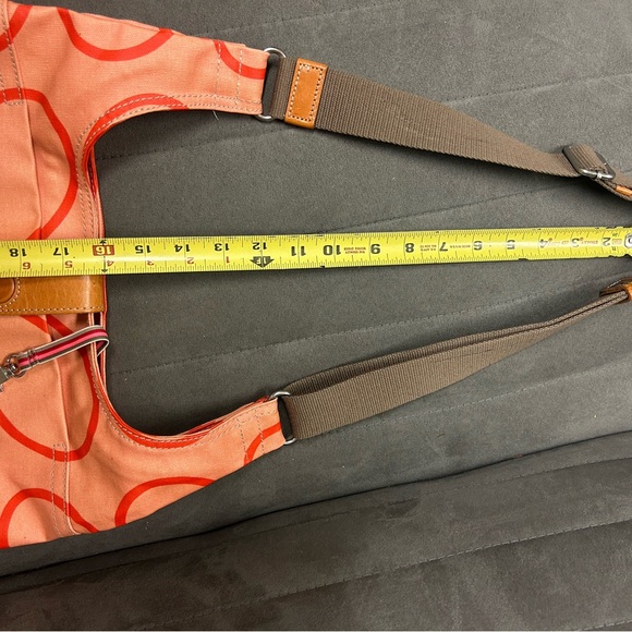 Orla Keily Linear Stem Purse Bag Pink Red - Picture 10 of 10